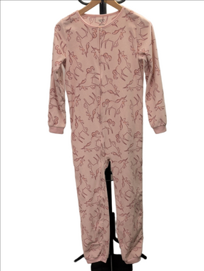 ​Carter's Child of Mine Girls Pink Unicorn Fleece Onesie Pajamas Size 14